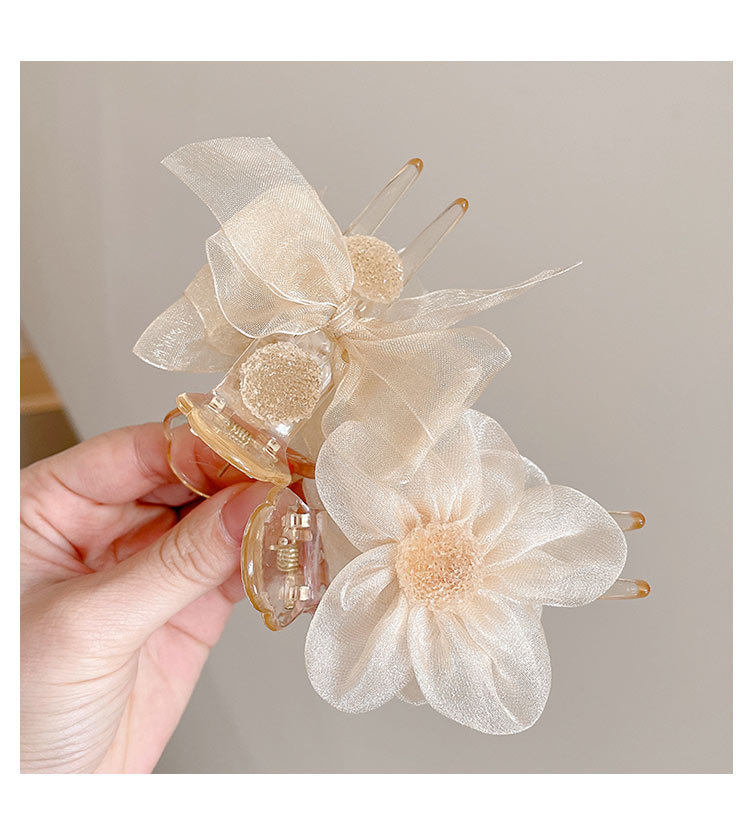 蝴蝶结抓夹女后脑勺丸子头发饰盘发固定神器发卡网红夹子头饰发夹详情1