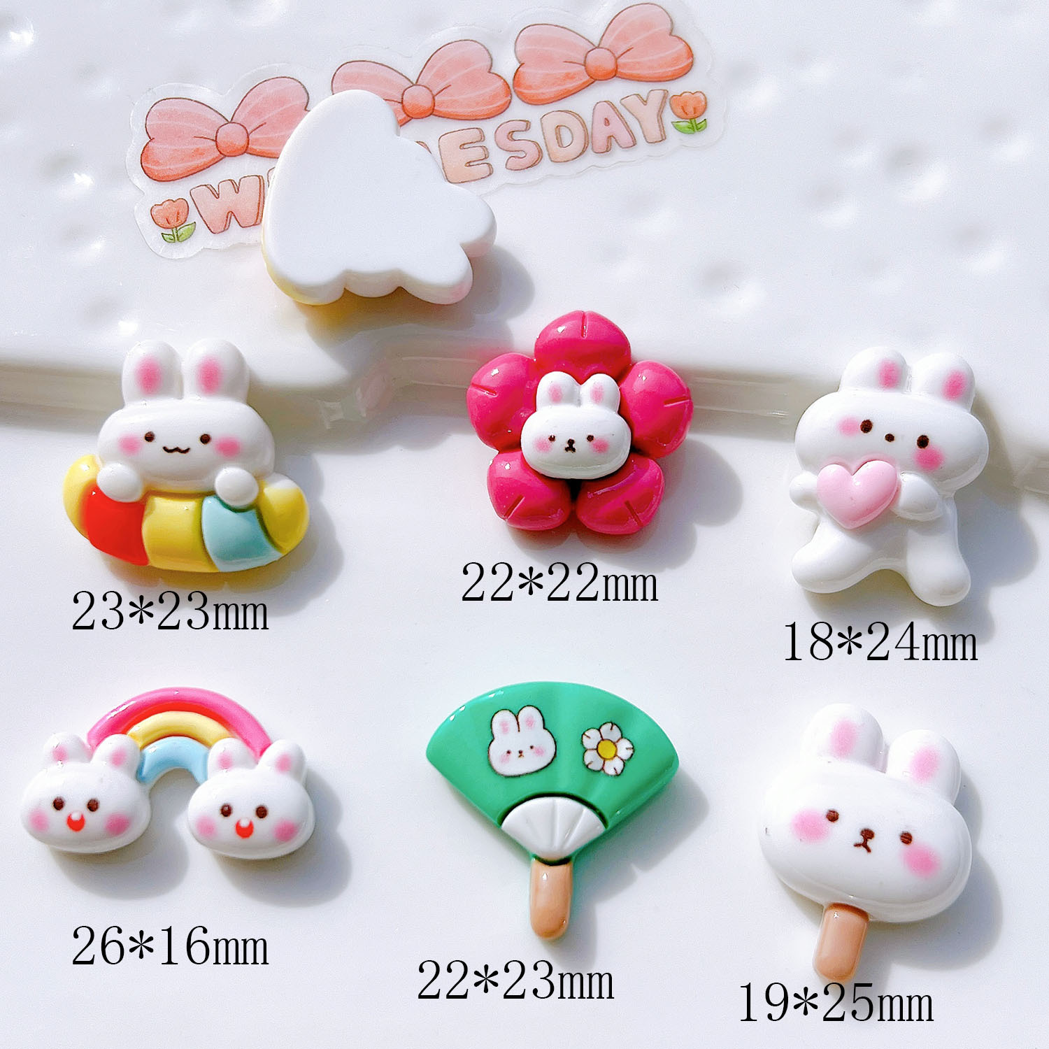 树脂饰品配件批发diy配件手工材料鞋扣帽子奶油胶头饰贴片晚安猪详情40