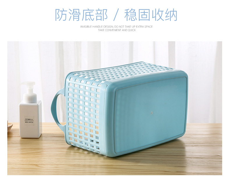 Wholesale plastic dirty clothes baskets, bathroom laundry and drying baskets, toy and clothing storage baskets, dirty clothes and sundries sorting baskets 0750 pic 5