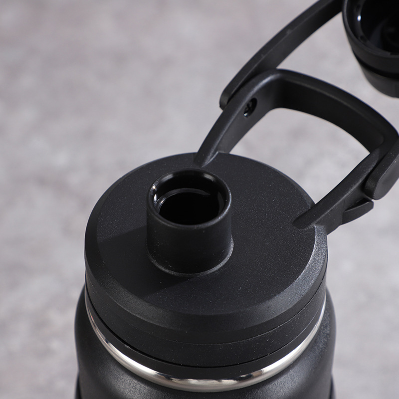 Customized cross-border space kettle with anti-slip silicone sleeve, direct drinking sports kettle, 304 stainless steel large-capacity insulated cup pic 5