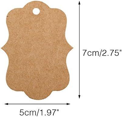 牛皮纸吊牌麻绳空白纸商标吊牌服装标签跨境零食标签婚礼礼品标签详情14