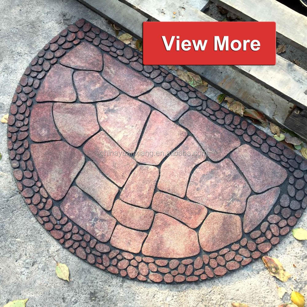 Rubber embossed coir coconut thread, coconut palm coco, coconut shell fiber, coconut tree anti-slip mat, carpet, door mat, floor mat pic 12