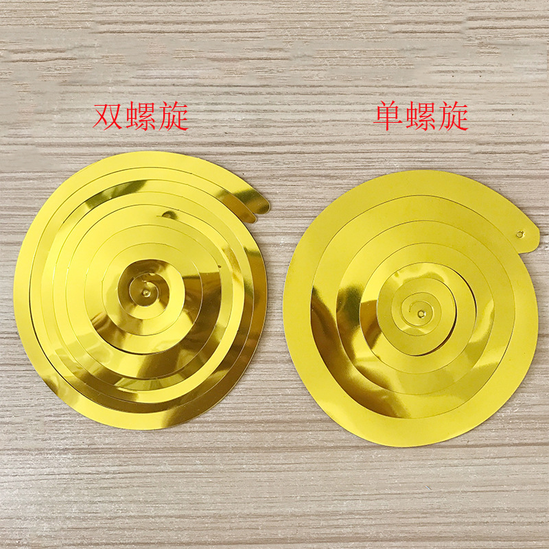 生日礼派装饰用品螺旋挂饰PVC吊饰漩涡拉花节日婚对现场布置挂件详情1