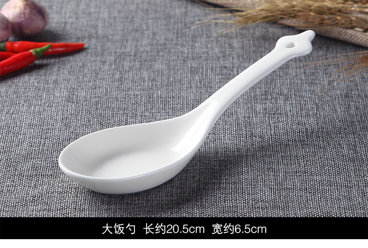 Керамика из чистого белого керамика, ложка для супа, ложка для супа, ложка для супа, ложка для супа, столовая столовая столовая pic 8