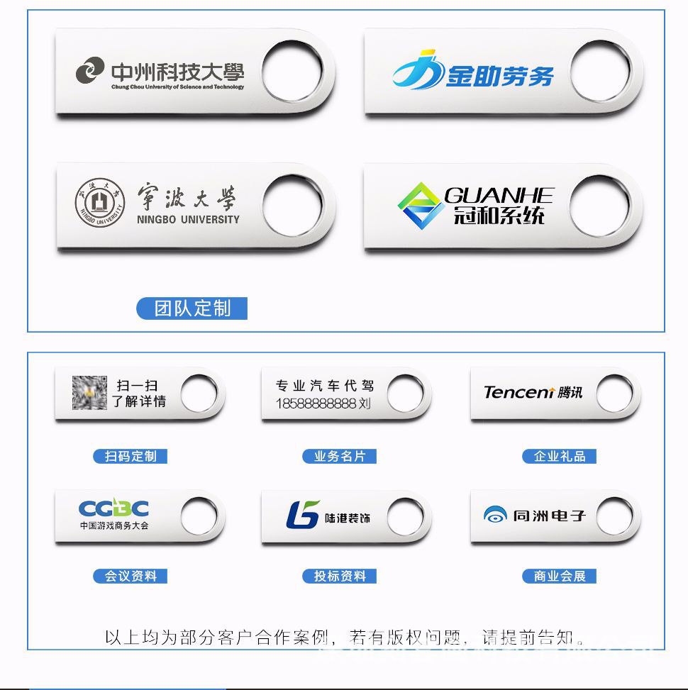 Customized wholesale of 16g metal 32g creative USB flash drives, USB 2.0 bidding for high-speed 3.0, 64G mobile phone and car USB flash drives pic 38