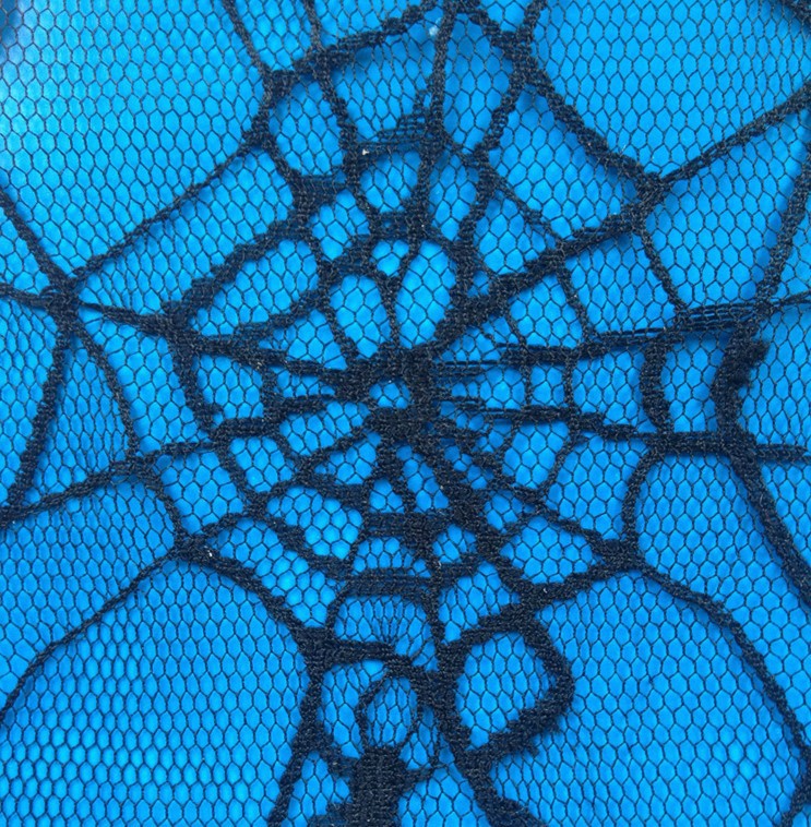 创意蜘蛛网布料 优质涤纶针织夏日帽子防晒窗帘 厂家直销详情2