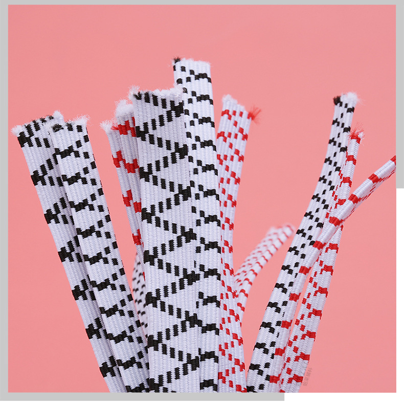 Wholesale thickened double-layer elastic bands, high-elastic latex lacing bands, flat loose tight ropes, plain weave elastic webbing, and clothing accessories pic 22