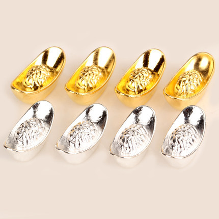 Exquisite gold and silver ingots for attracting wealth and treasures, home handicrafts, ornaments and gifts pic 3