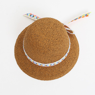 Summer beach hat for women wearing straw hats, Japanese fashion, trendy paper hat, casual monofilament, perforated, breathable and versatile woven straw hat pic 5