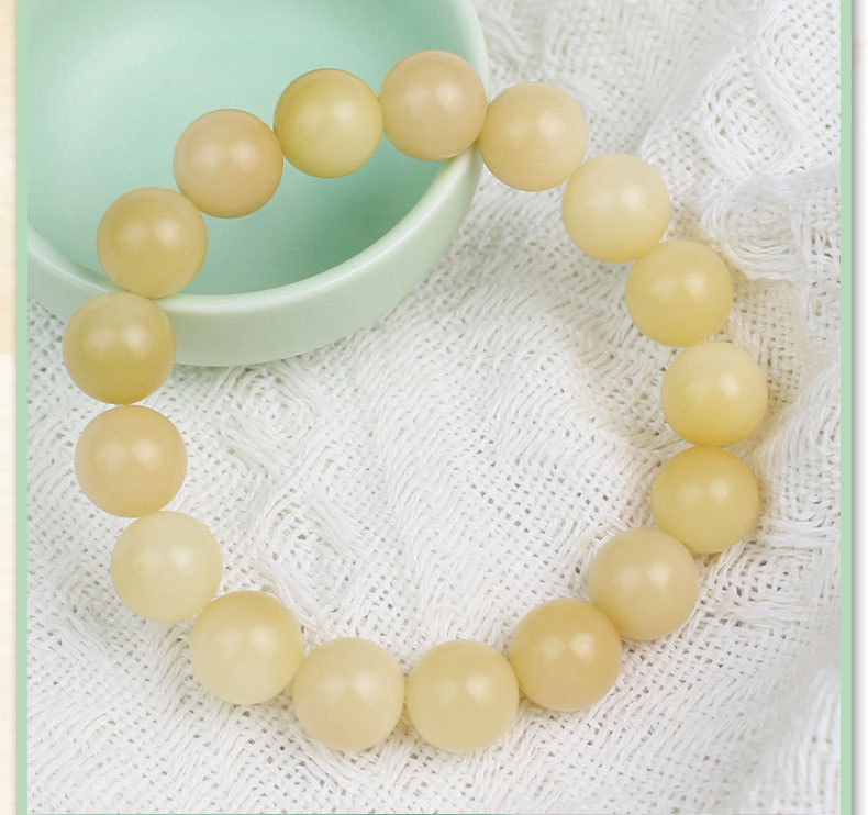 White jade Bodhi seed bracelet, weathered old seeds, golden Bodhi root, single-loop couple bracelets for men and women, decorative items, and Buddhist prayer beads pic 12
