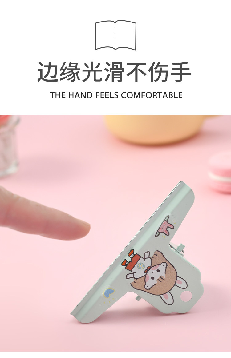 Powerful multi-specification and large-sized mountain-shaped clips, thickened macaron-colored steel clips for documents and office storage clips pic 9