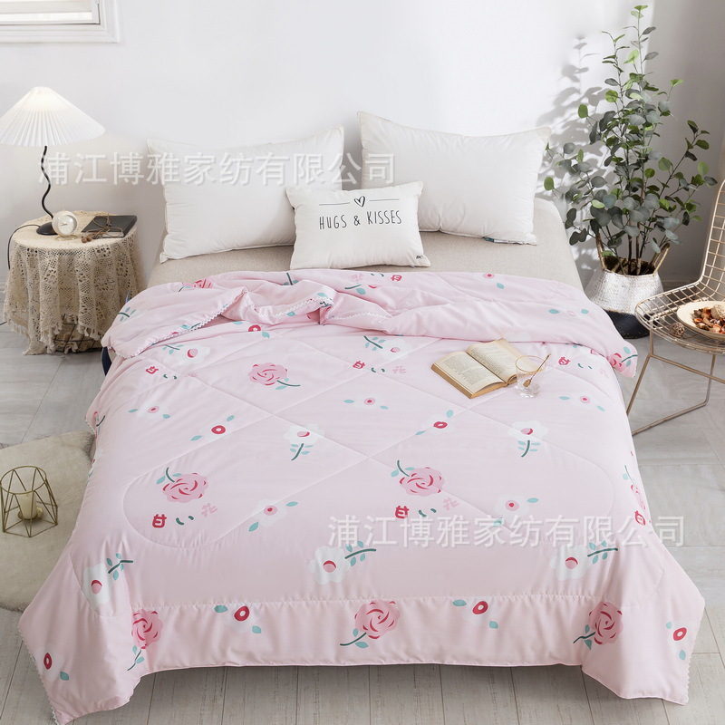 Wholesale of new Korean washable cotton summer quilts, summer air-conditioned quilts, washable summer cooling quilts, gift bed sheets, double thin quilts pic 19