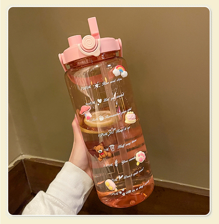 大容量水杯夏季高颜值女生杯子耐高温运动吸管杯水壶吨吨桶塑料杯详情14