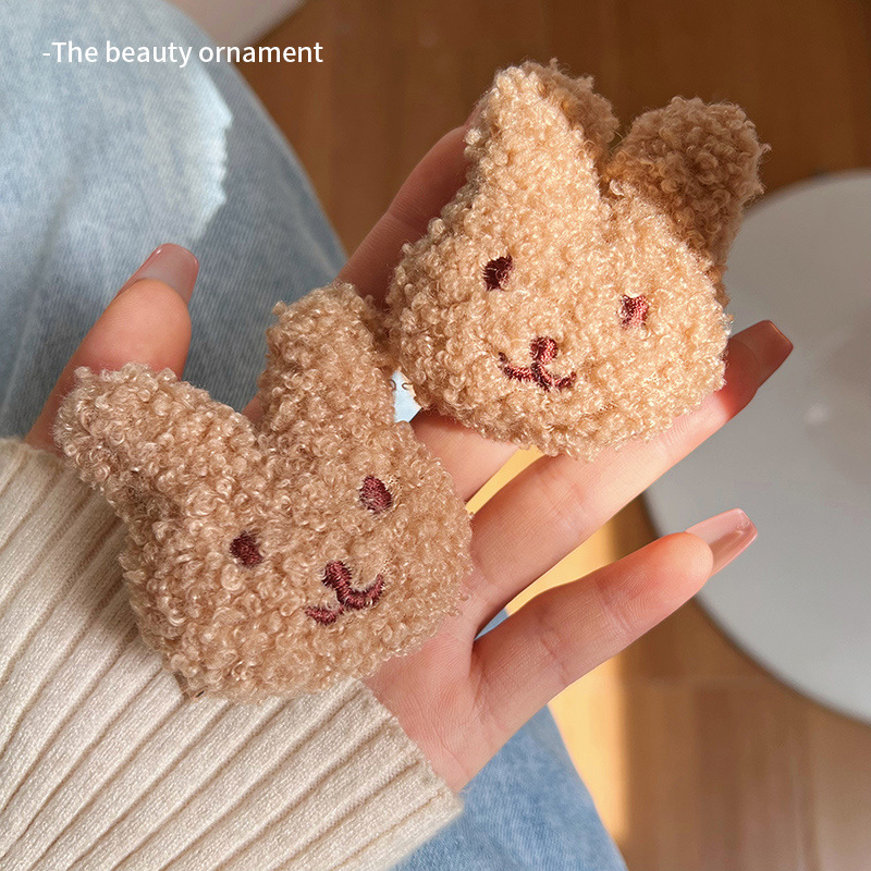 2023秋冬新款可爱小狗发夹趣味少女心刘海夹边夹BB夹碎发夹子发饰详情3