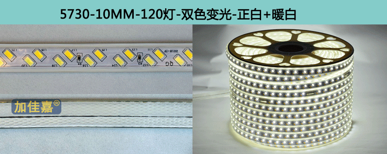 光子照明5050线性灯条5730 rgb柔性亮化贴片led 220v防水高压灯带详情43
