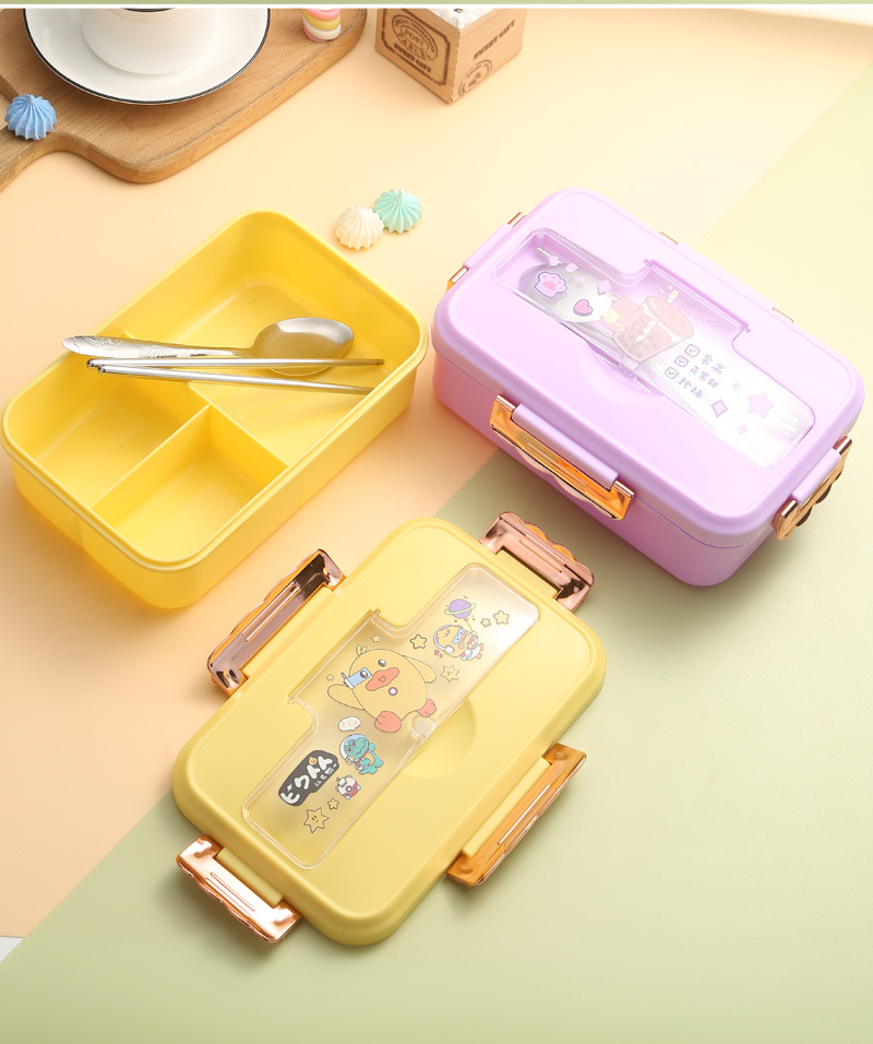 Student compartments lunch boxes, leak-proof sealed cafeteria lunch boxes, microwave heating lunch boxes, household fresh-keeping boxes, lunch boxes pic 17