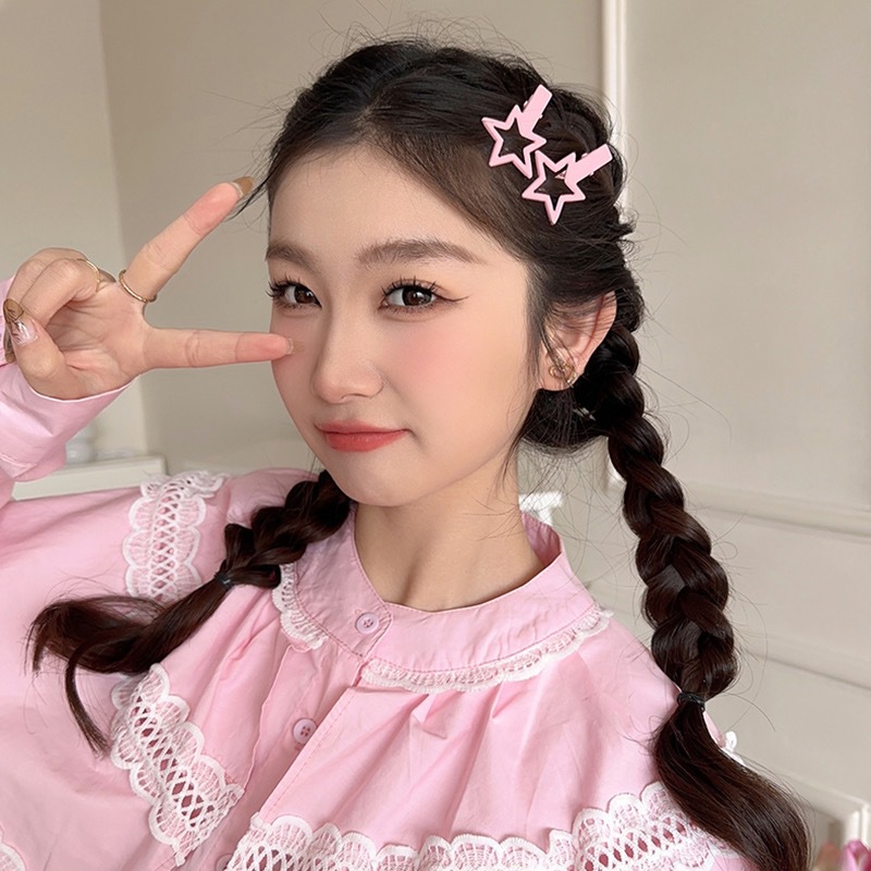 星星发夹y2k多巴胺卡子女儿童配饰头饰bb刘海夹五角星鸭嘴夹批发详情25