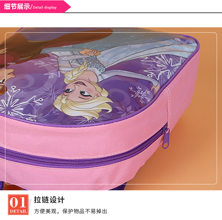 Customized Oxford cloth schoolbags for primary school students and children, with cute cartoon and colorful printed logos on both shoulders, factory direct sales pic 8