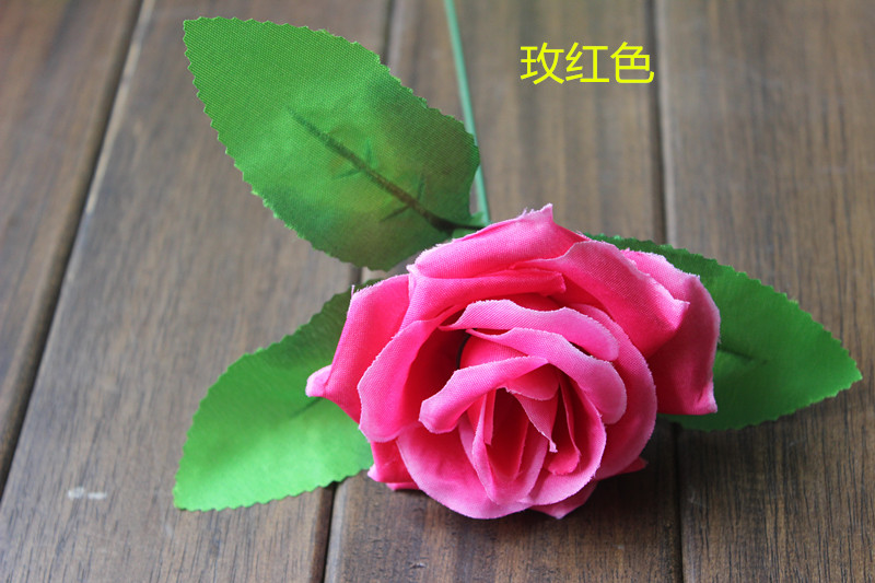 仿真花玫瑰花朵假花装饰仿真玫瑰花朵花球花墙插花花头材料绢花头详情96