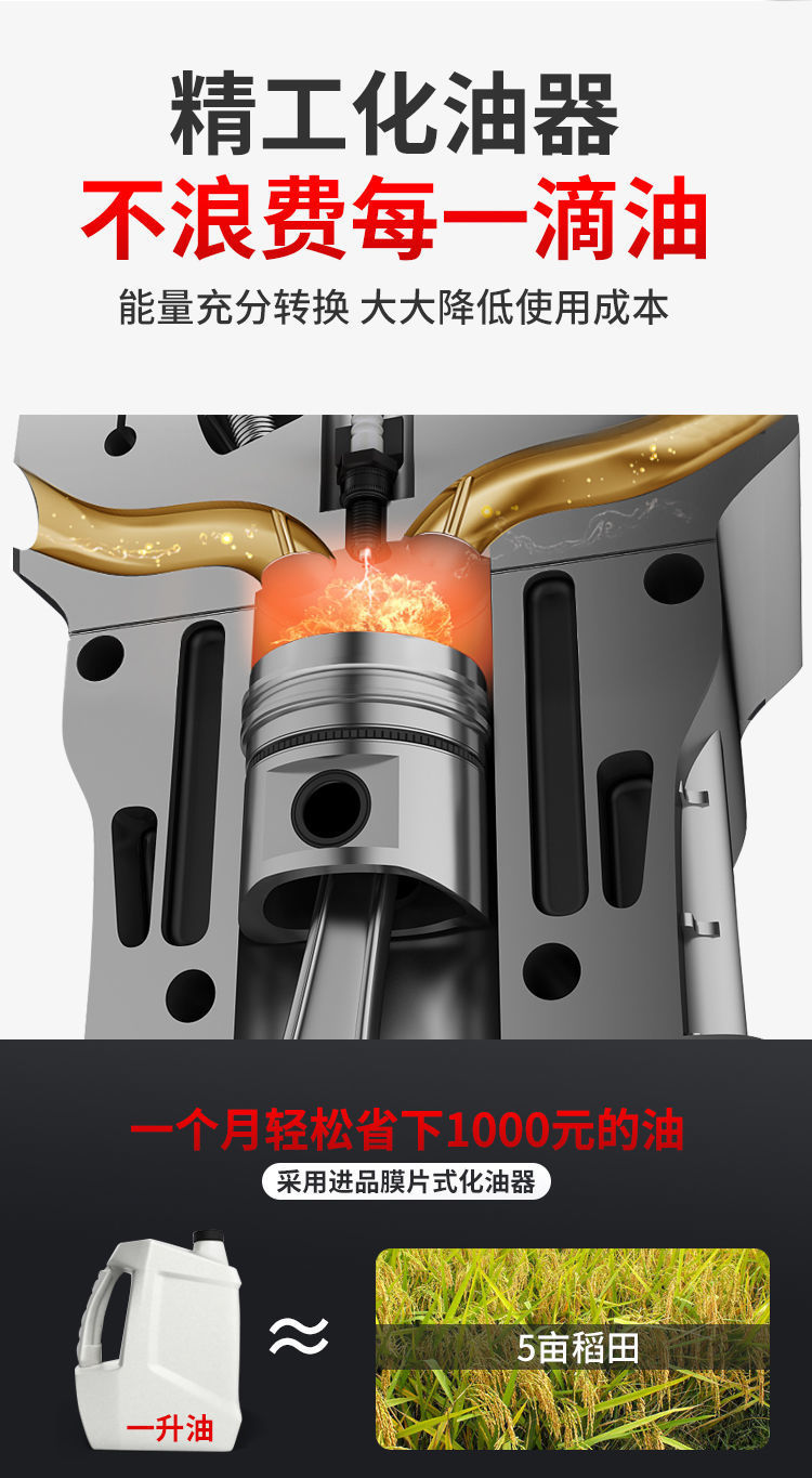 日本进口雅马哈割草机四冲程背负式多功能小型家用松土锄草收割机详情17