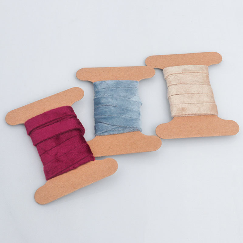 1cm double-sided velvet ribbon, velvet bow, DIY handmade binding, colorful Christmas wreath decoration material ribbon pic 4