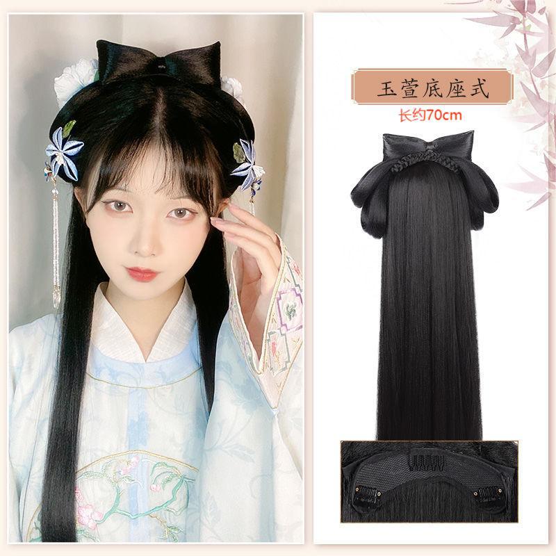 古装汉服假发包一体式发箍全头套古风唐制造型新手盘发发髻垫发包详情25