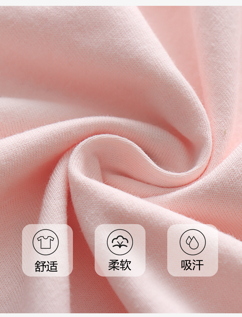 女童t恤卡通潮牌儿童纯色短袖T女宝宝可爱圆领上衣跨境童装批发详情3