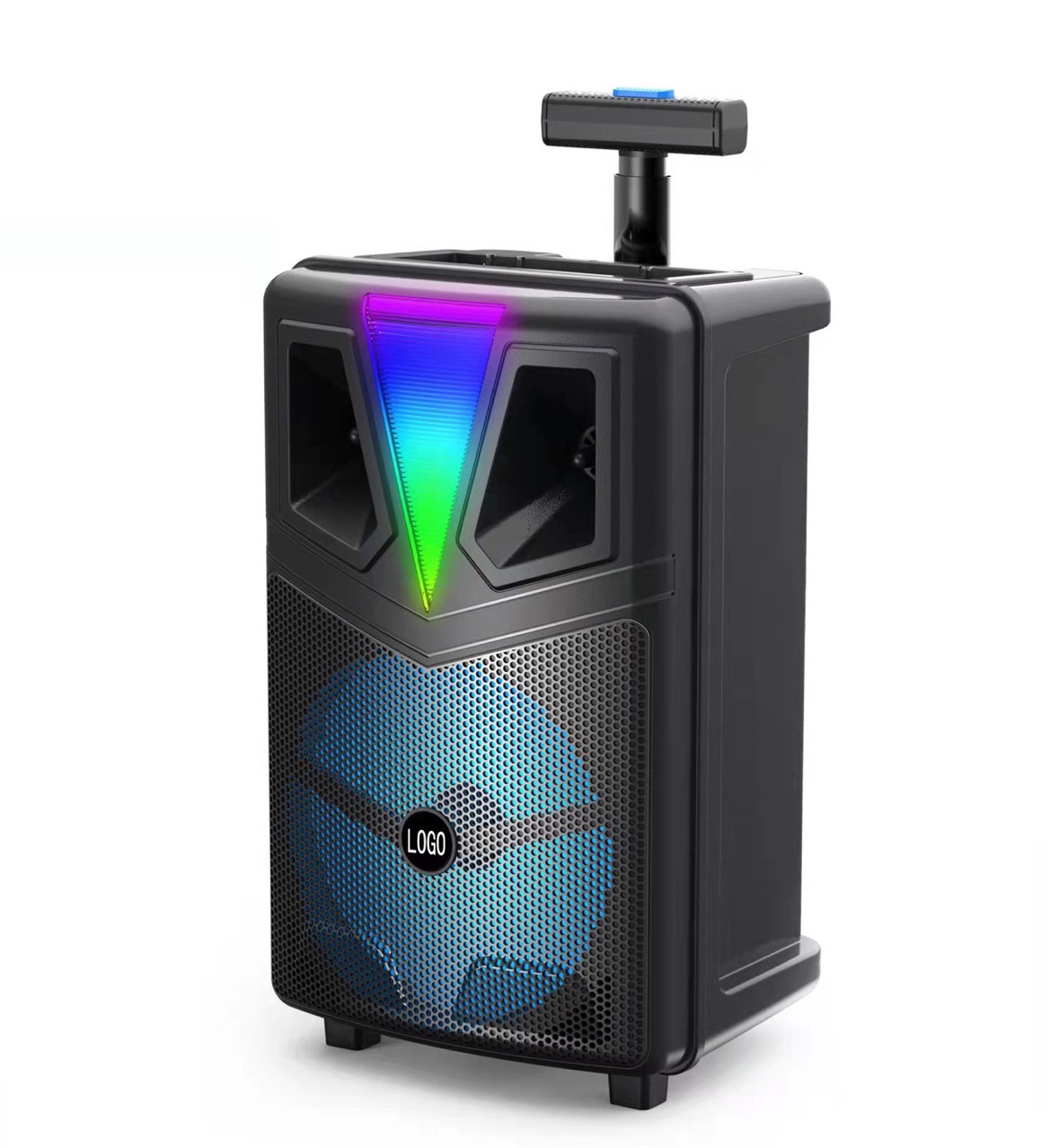 BT-2067厂家直销出口8寸蓝牙广场舞大功率K歌音响U盘带麦克风详情8