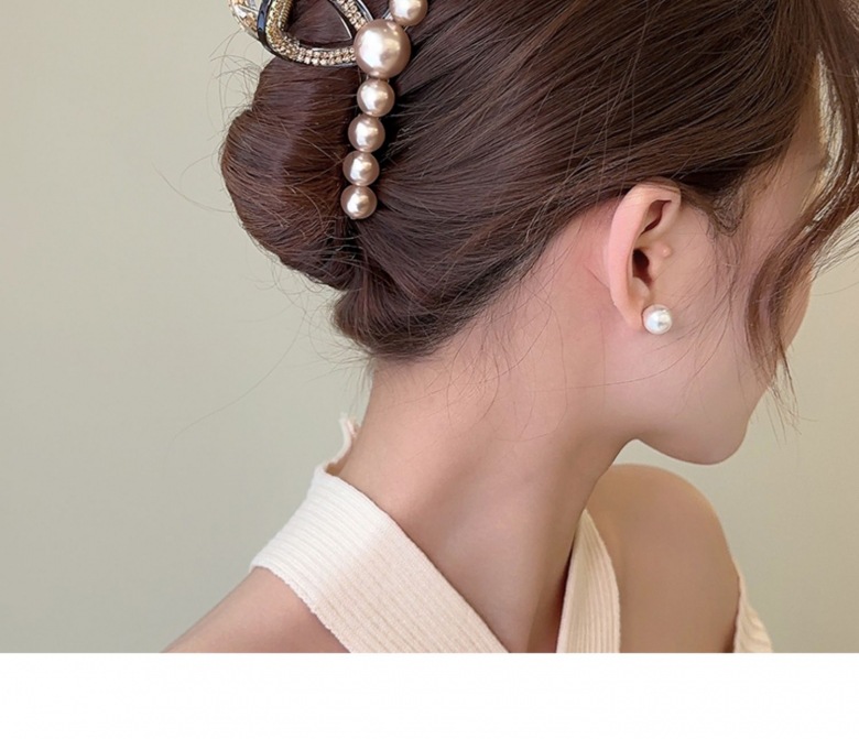 Acrílico perla strass grip mujer 2024 nuevo premium sense pan de pelo clip tiburón clip de pelo grande pin de pelo tiara pic 13