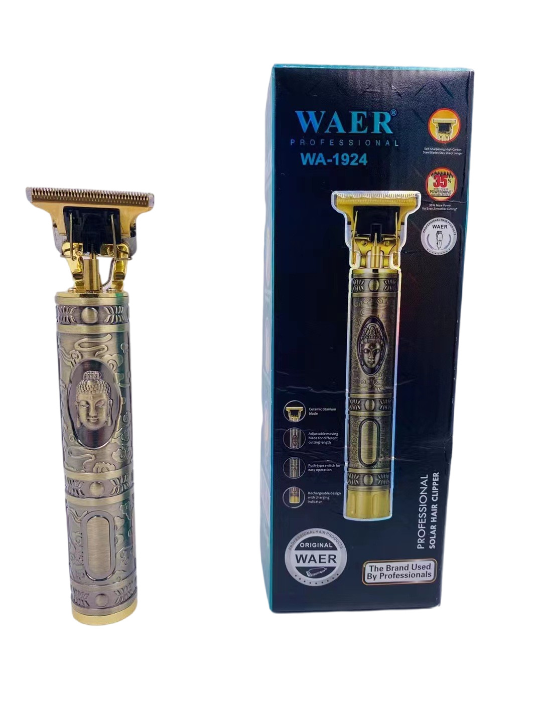 A hot-selling hair clipper for cutting oily and bald hair, a professional engraved clipper and electric hair shaver pic 1