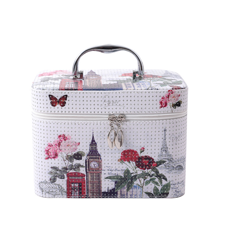 韩国多功能埃菲尔铁塔三件套化妆箱便携化妆包防水旅行收纳包详情22