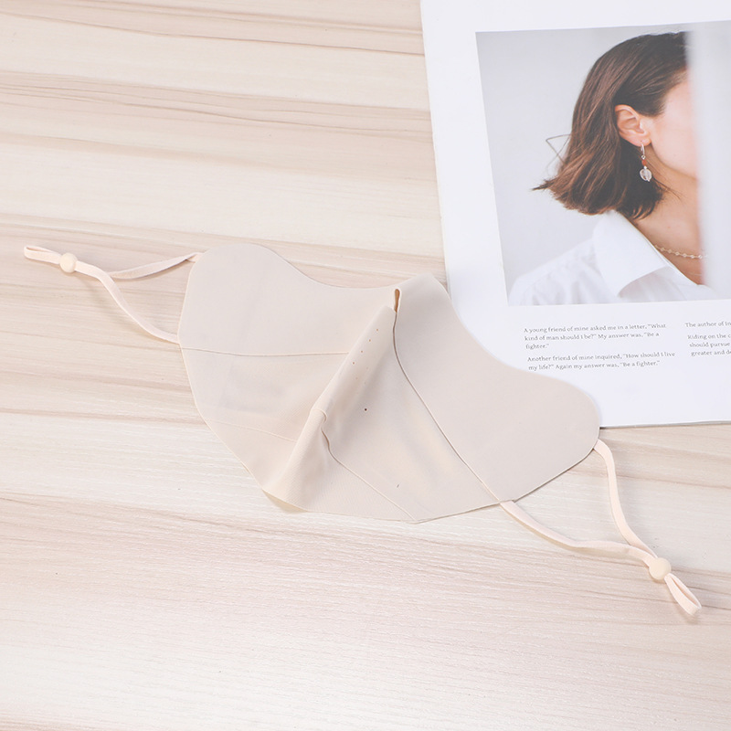 多色无痕防晒口罩夏季透气薄版立体面罩修容显脸小冰丝女防晒面罩详情9