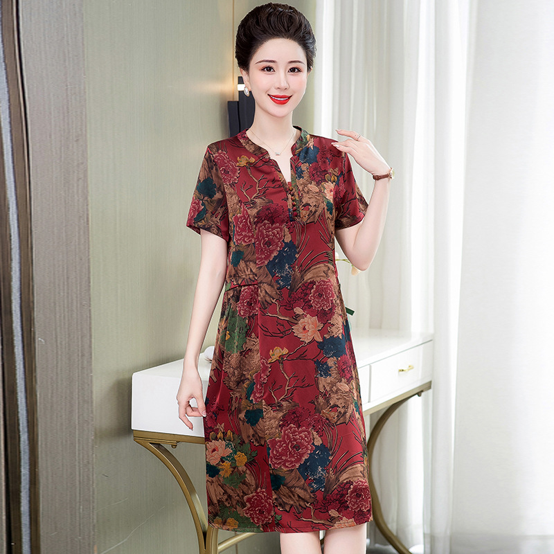 中腰妈妈裤子女春秋2024新款休闲垂感长裤中年休闲裤春中老年女裤详情9