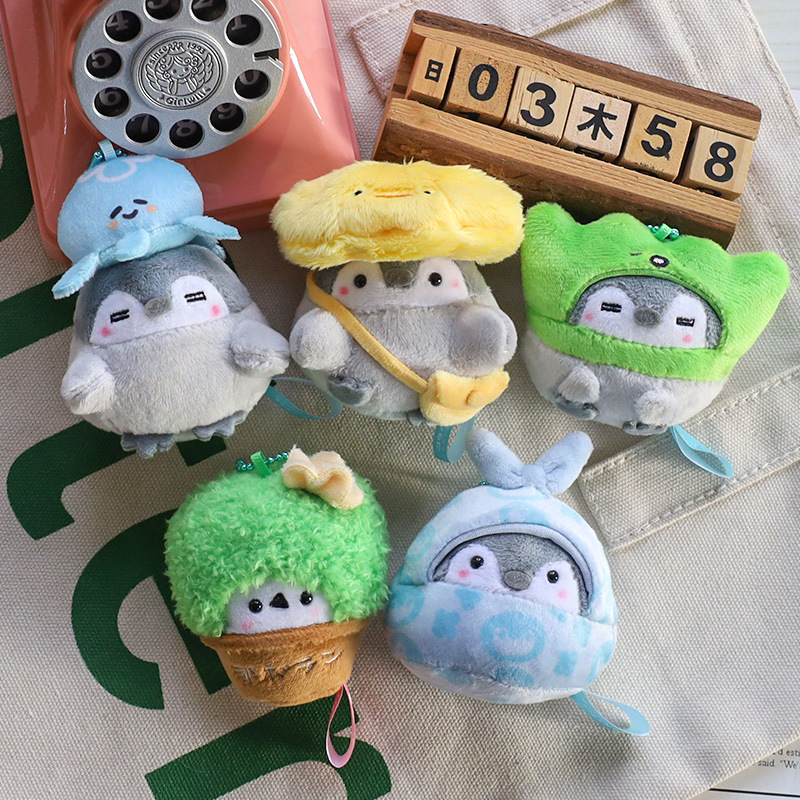 Japanese-style positive energy koi and penguin plush dolls, small pendants, bags, pendants, dolls, keychains, toy dolls pic 60