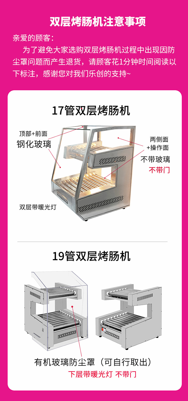 Lechuang sausage roasting machine, commercial sausage roasting machine, household mini small hot dog roasting machine, fully automatic sausage roasting machine pic 1