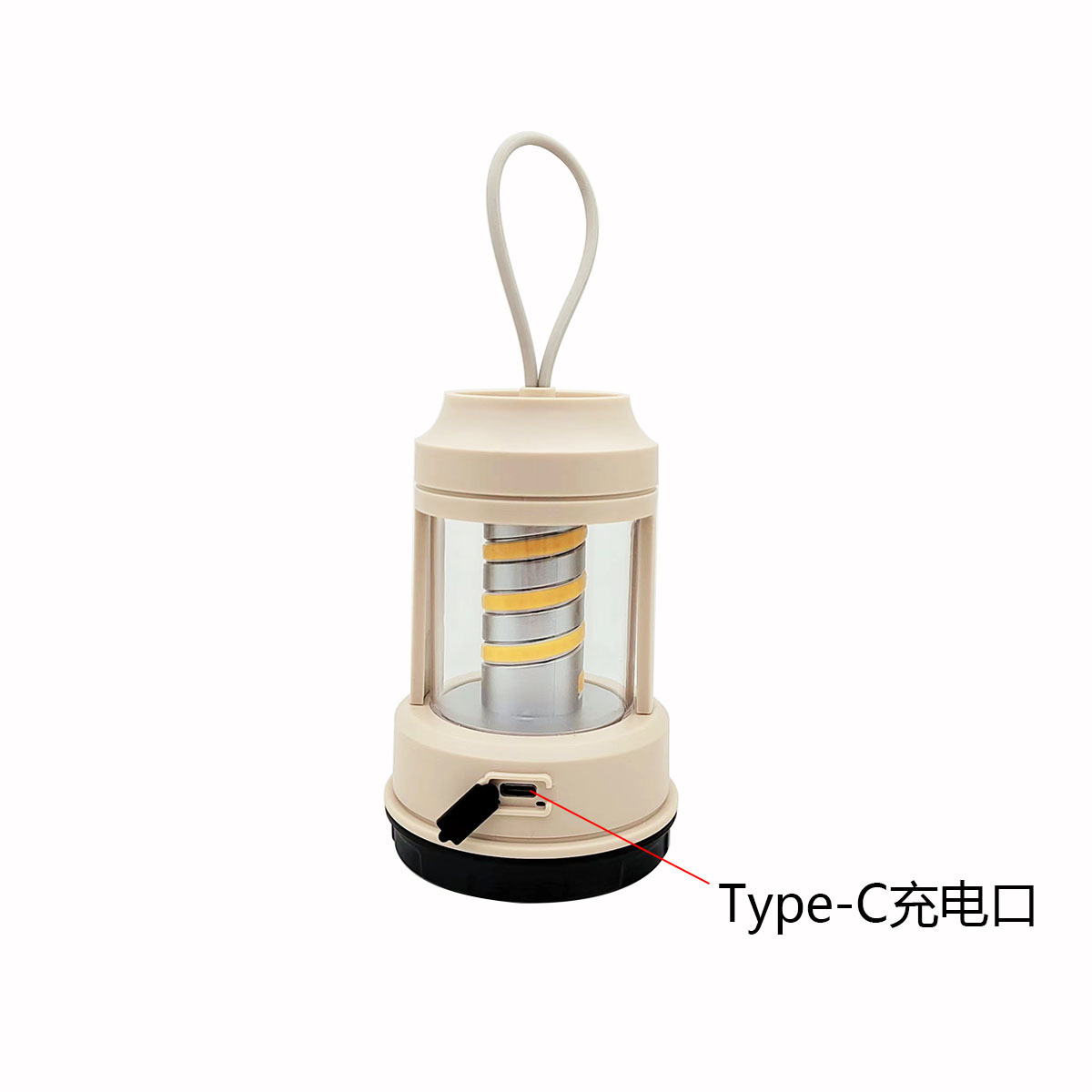 新款露营灯软性灯泡星星暖光呼吸灯光Type-C充电款电池款露营灯详情3