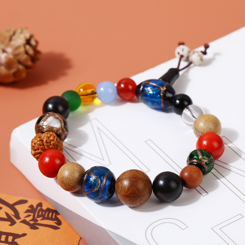 香灰琉璃朱砂十八籽菩提手串男单圈盘玩佛珠手链女小红书同款文玩详情21