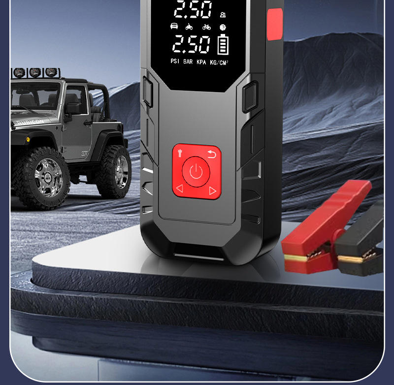 New vehicle-mounted air pump, emergency start power supply all-in-one machine, electric tire pump, battery low power strong start, Bao emergency power supply air pump pic 3