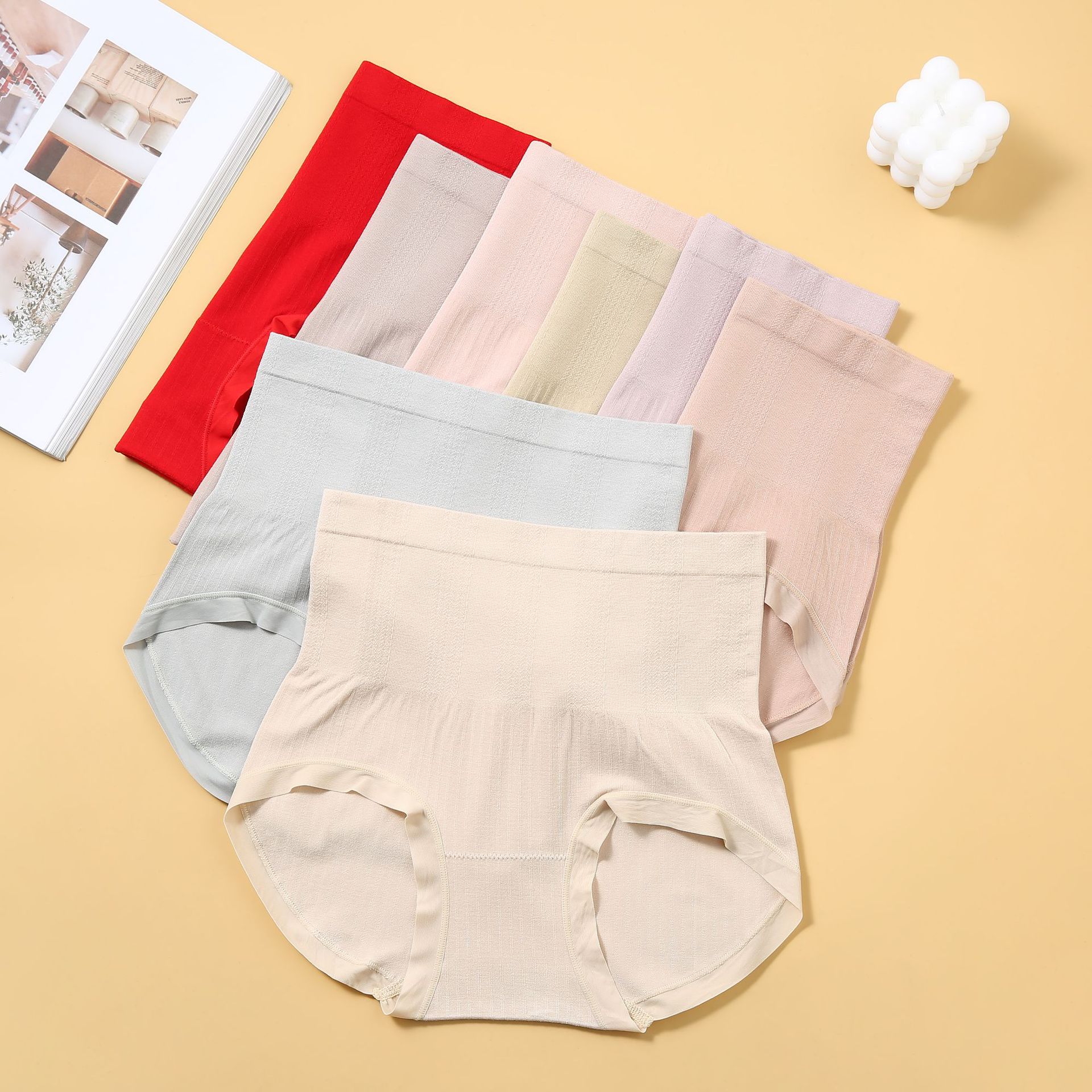大码内裤高腰收腹女士安全裤无痕透气纯棉底裆无缝三角短裤详情4