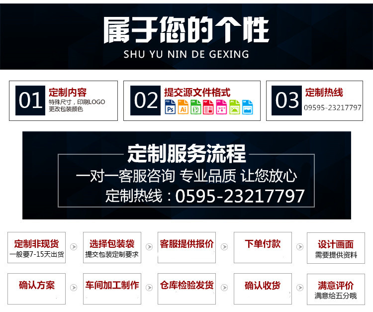 pe自封袋 透明高压封口袋 塑料 防潮密封袋加厚骨袋批发定制logo详情9