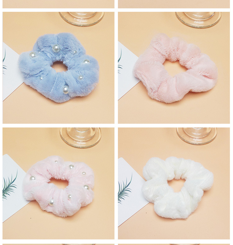 Wholesale of Japanese and Korean hair ties, large intestine hair bands, JK checkered retro leather band hair ties, Korean simple hair accessories, and pig large intestine accessories pic 12