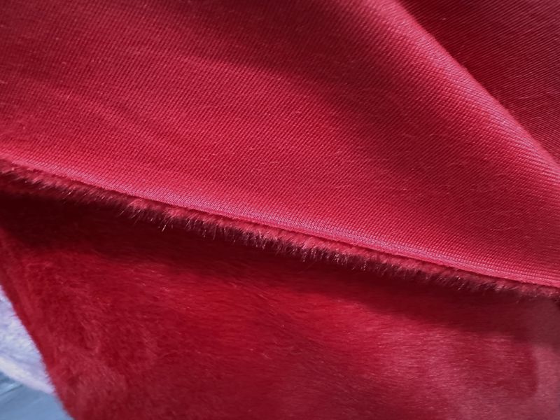 Artificial fur, jade fox velvet fabric, toy neck, ear cups, decorative Christmas tree skirt, plush mink fabric in stock pic 12