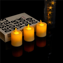 New transparent teardrop-shaped base simulation LED electronic candle, InS-style luminous creative birthday decoration night light pic 11