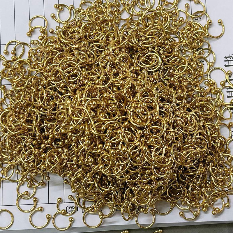 Cross-border best-selling ear bone clips, ear clips, ear studs, earrings, invisible clip rings, no ear holes, diy handcrafted material copper accessories pic 1