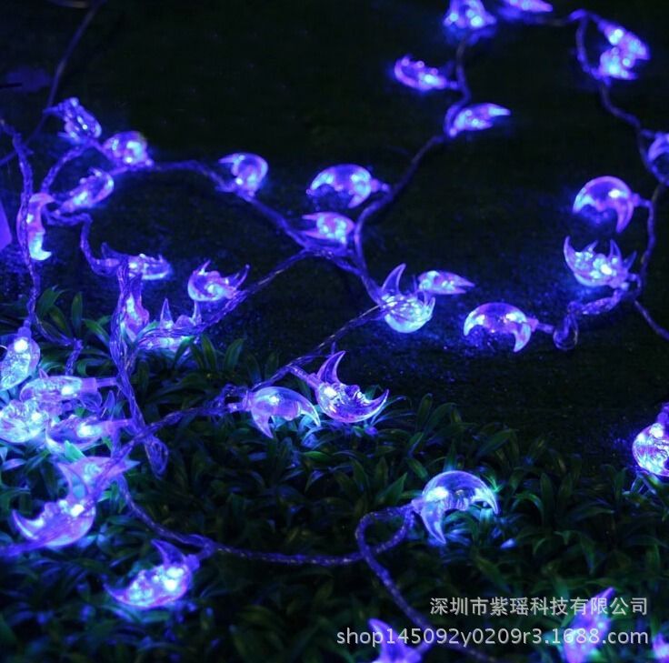 30LED solar light string, Moon Elder light string, rainproof outdoor Christmas landscape courtyard colorful lights pic 9