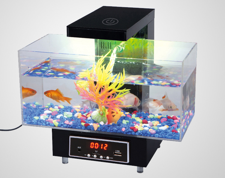 Baojie Aquarium offers wholesale of large, medium and small-sized round transparent glass fish tanks for fish and grass care decorations pic 9
