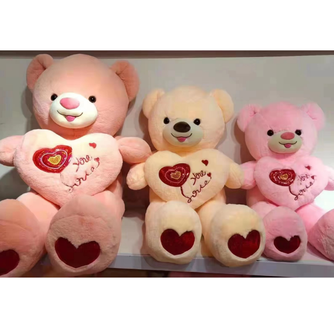 South American, Russian, European and American foreign trade best-selling stuffed bear plush toys, station version big bear dolls, children's gifts Item Picture