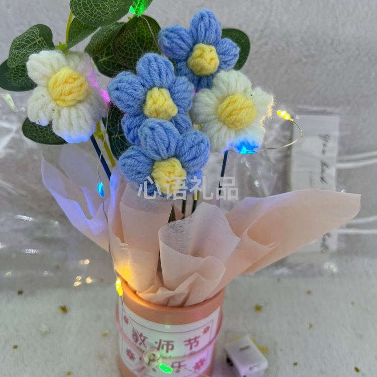 教师节礼物，火爆款针织花细节图
