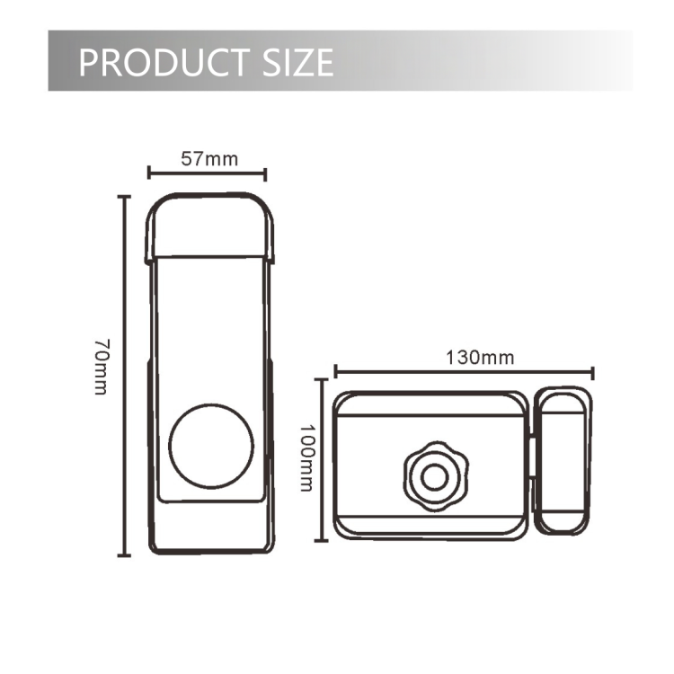 Tuya All-in-one no-wiring fingerprint card lock, smart lock, home lock, hotel rental house door lock, smart lock Item Picture
