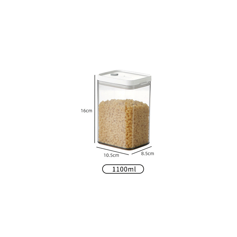 Wholesale of household kitchen vacuum transparent food storage cans and sealed cans for grains and cereals storage boxes, noodle boxes Item Picture